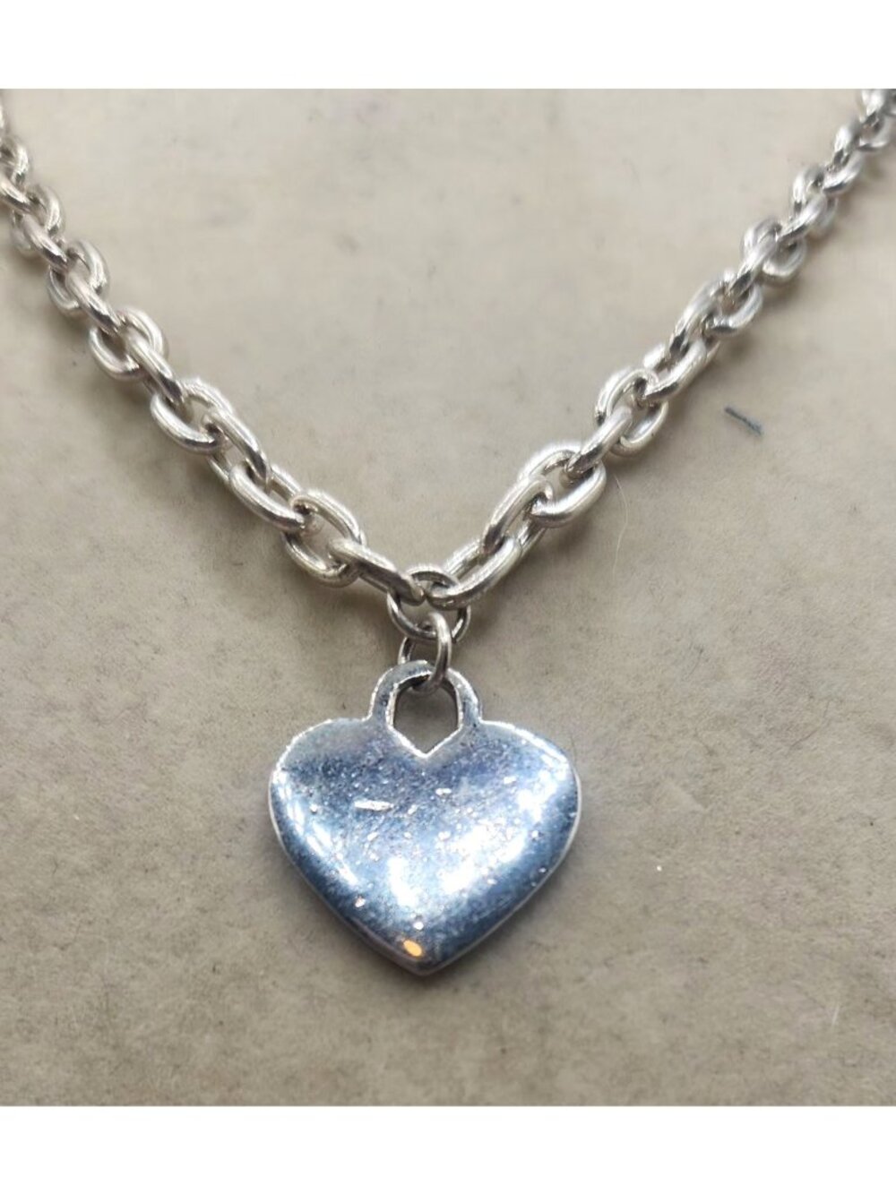 Heart Pendant Necklace With Silver Chain By VJ Jewelry